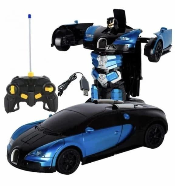 Машина робот трансформер на радіокеруванні Deformation Bugatti Синій (dd12fe41)