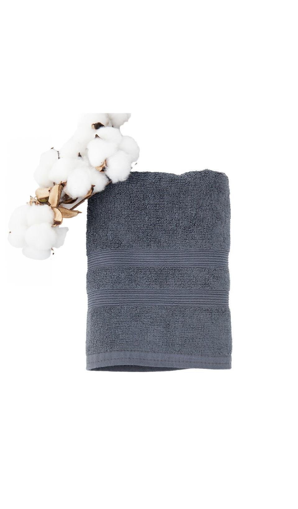 Полотенце махровое плотность 500 г/м2 70х140 см Серый