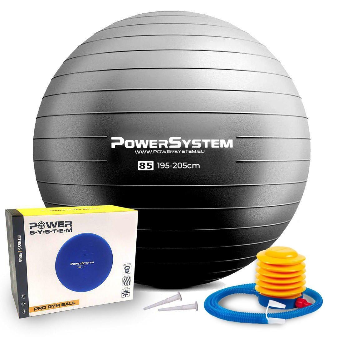 Мяч для фитнеса Power System PS-4018 PRO Gymball Ø 85 см Black (3070020788)