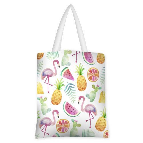 Сумка женская тканевая Presentville Flamingo summer (SV TRO044 WH)