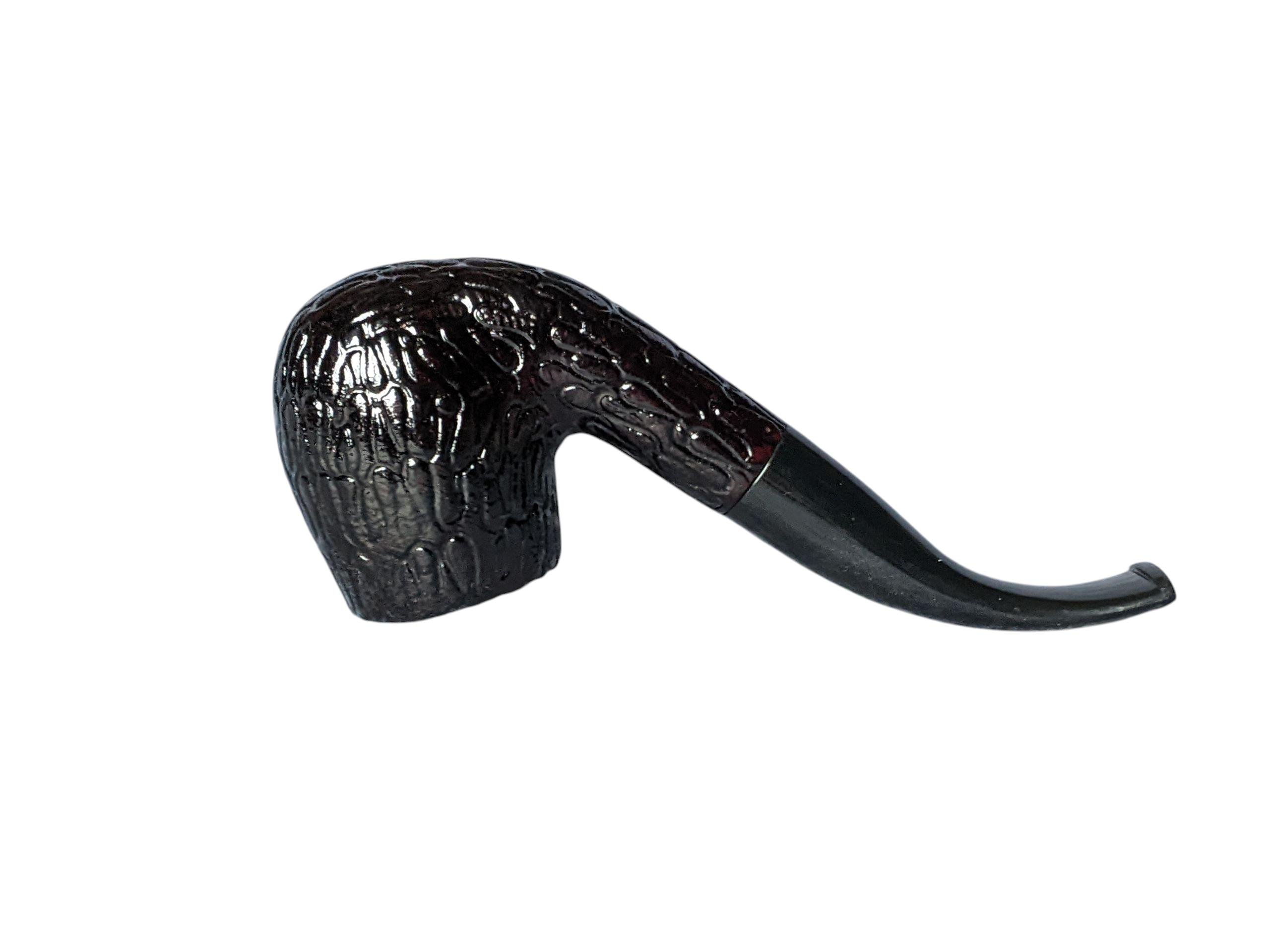 Курительная трубка Golden Gate Apple bent бук рифленая (101) - фото 3