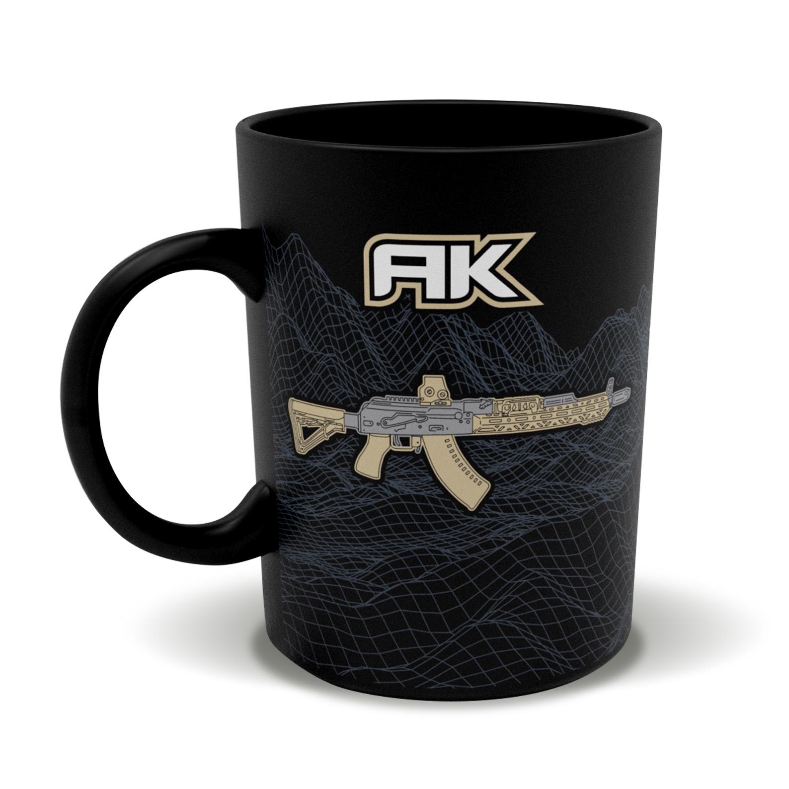 Чашка керамічна MILITARY BLACK COFFEE COMPANY AK 400 мл