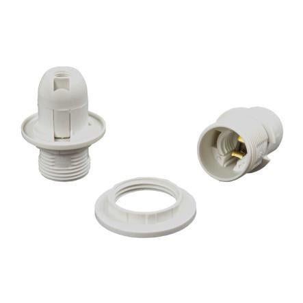 Патрон пластиковый Е14 с кольцом Белый (2178851515) - фото 2 Патрон пластиковый Е14 с кольцом Белый (2178851515) - фото 2