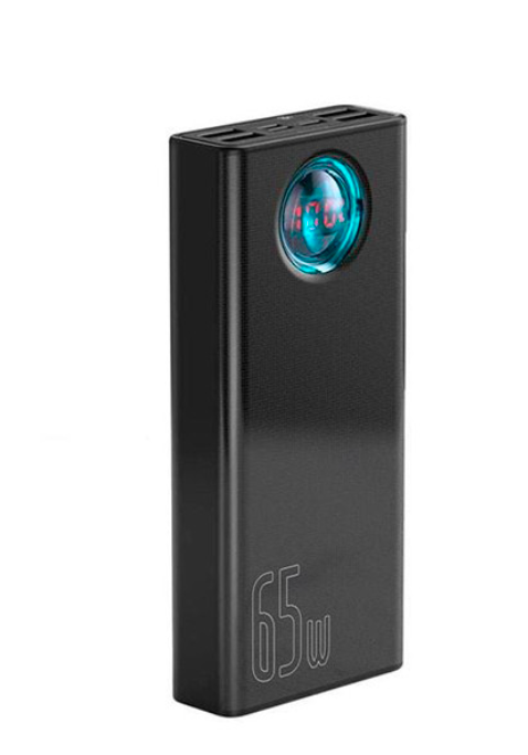 Внешний аккумулятор BASEUS Amblight Digital Display Quick Charge 65W 30000 mAh Black (PPLG-A01)