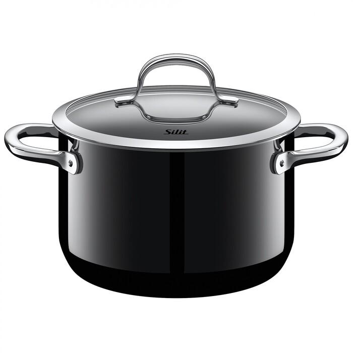 Кастрюля Silit Silargan Passion Colours глубокая 20 см 3,7 л Black Кастрюля Silit Silargan Passion Colours глубокая 20 см 3,7 л Black