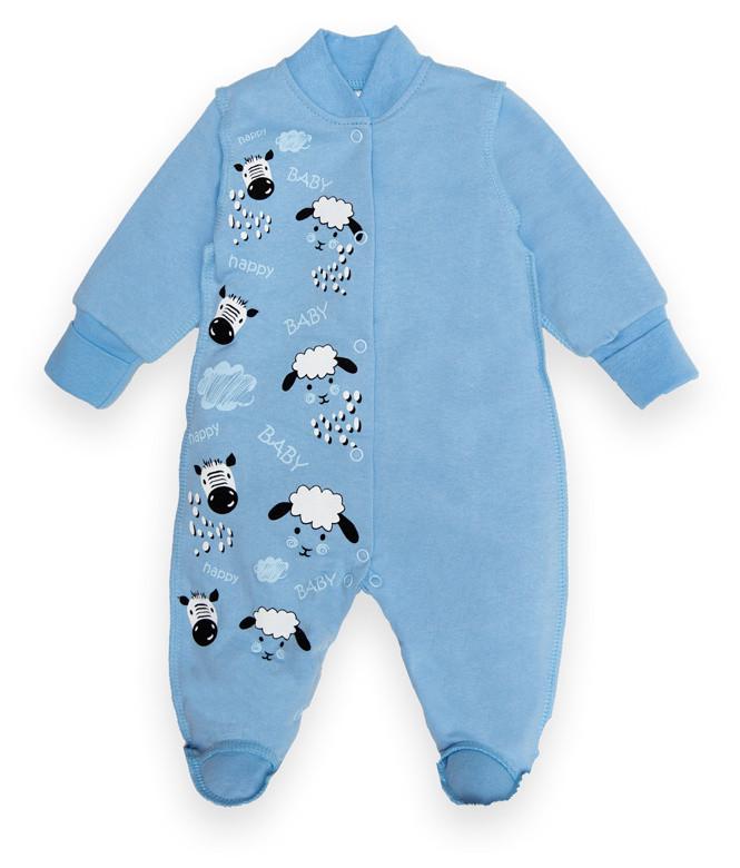 Комбинезон детский хлопковый для мальчика Gabbi КВ-22-2-19 62 см Голубой (13301) Комбинезон детский хлопковый для мальчика Gabbi КВ-22-2-19 62 см Голубой (13301)