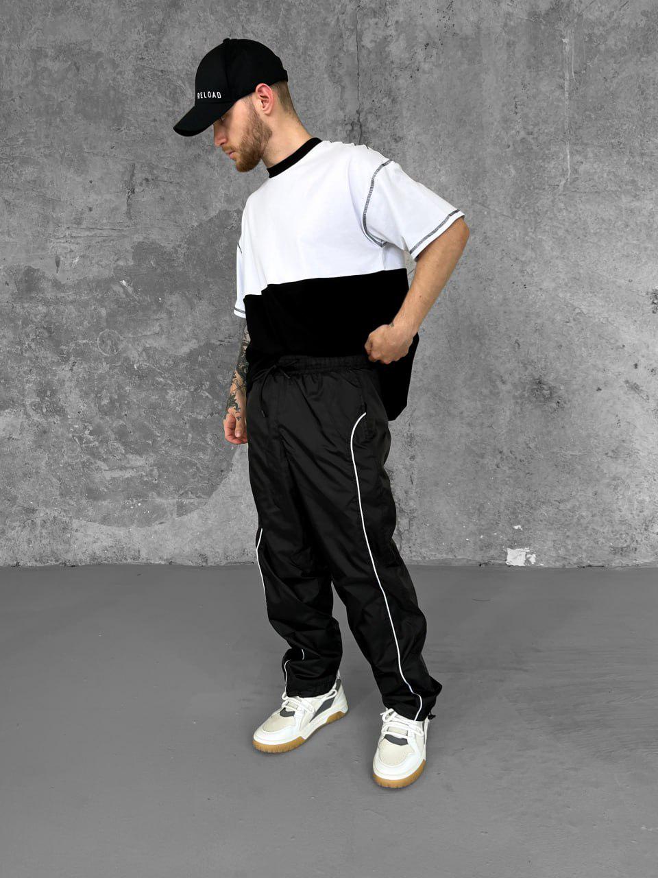 Спортивні штани чоловічі Slide оверсайз M Чорний (26456/1) - фото 2