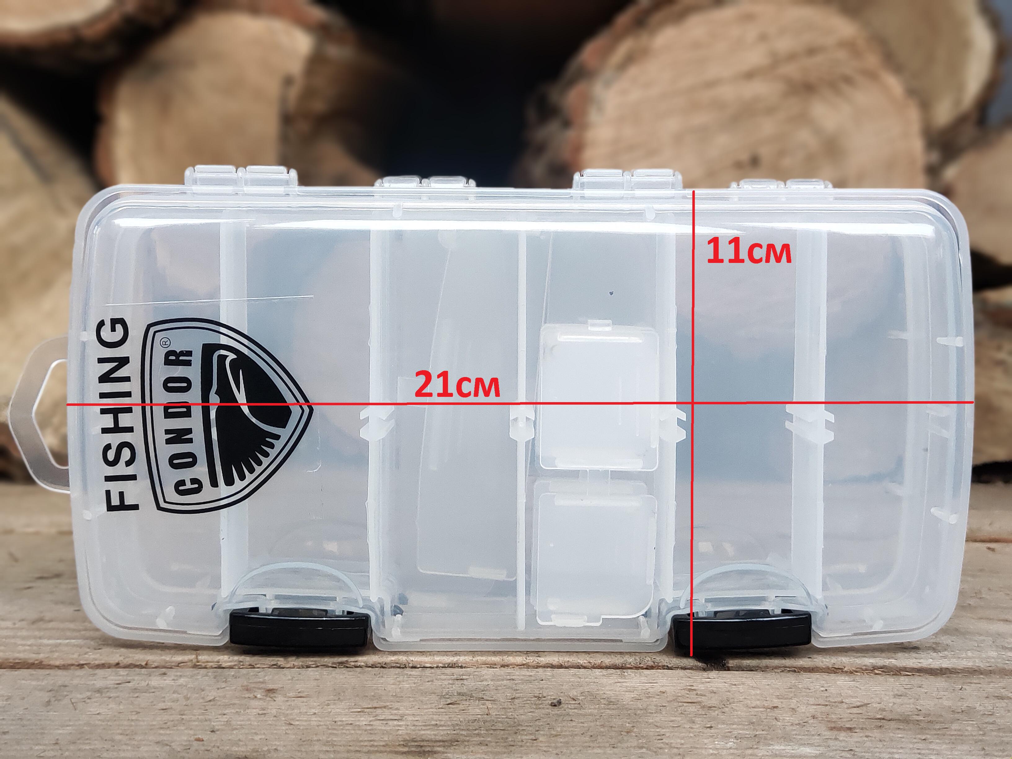 Коробка рыболовная Condor M двухсторонняя 210х110х55 мм (A010) - фото 2