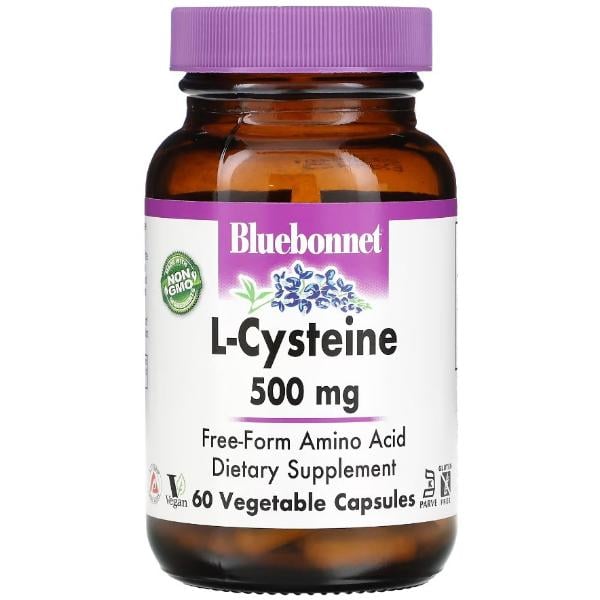 Цистеин Bluebonnet Nutrition L-Cysteine 500 мг 60 вег. капс. (000021583)