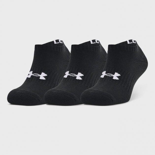 Носки Under Armour Core No Show Unisex M 3 пары Черный (194513938421)