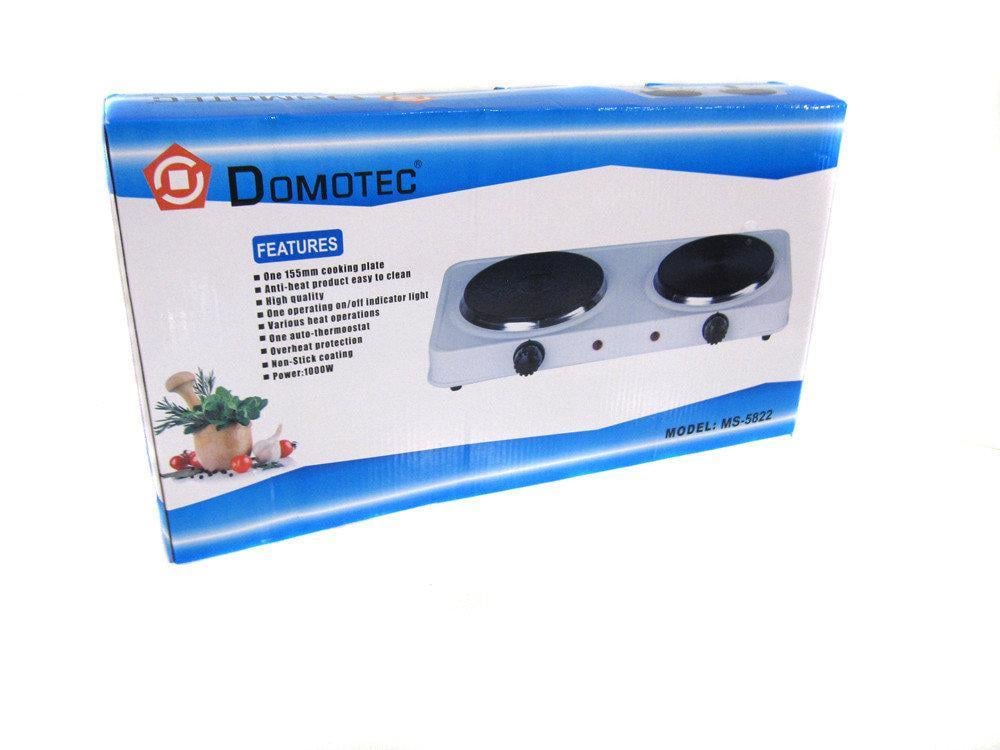 Электроплита настольная Domotec MS-5822 2 конфорки дисковые 2000 W (2_007442) - фото 2