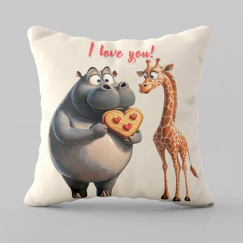 Подушка 3D I love you 28981 35х35 см (5046384)