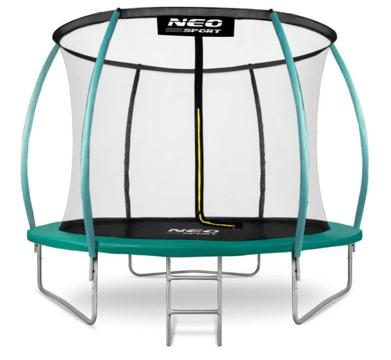 Батут с внутренней сеткой NEO-SPORT 8 футов 252 см Зеленый (DM-NS-08C181)