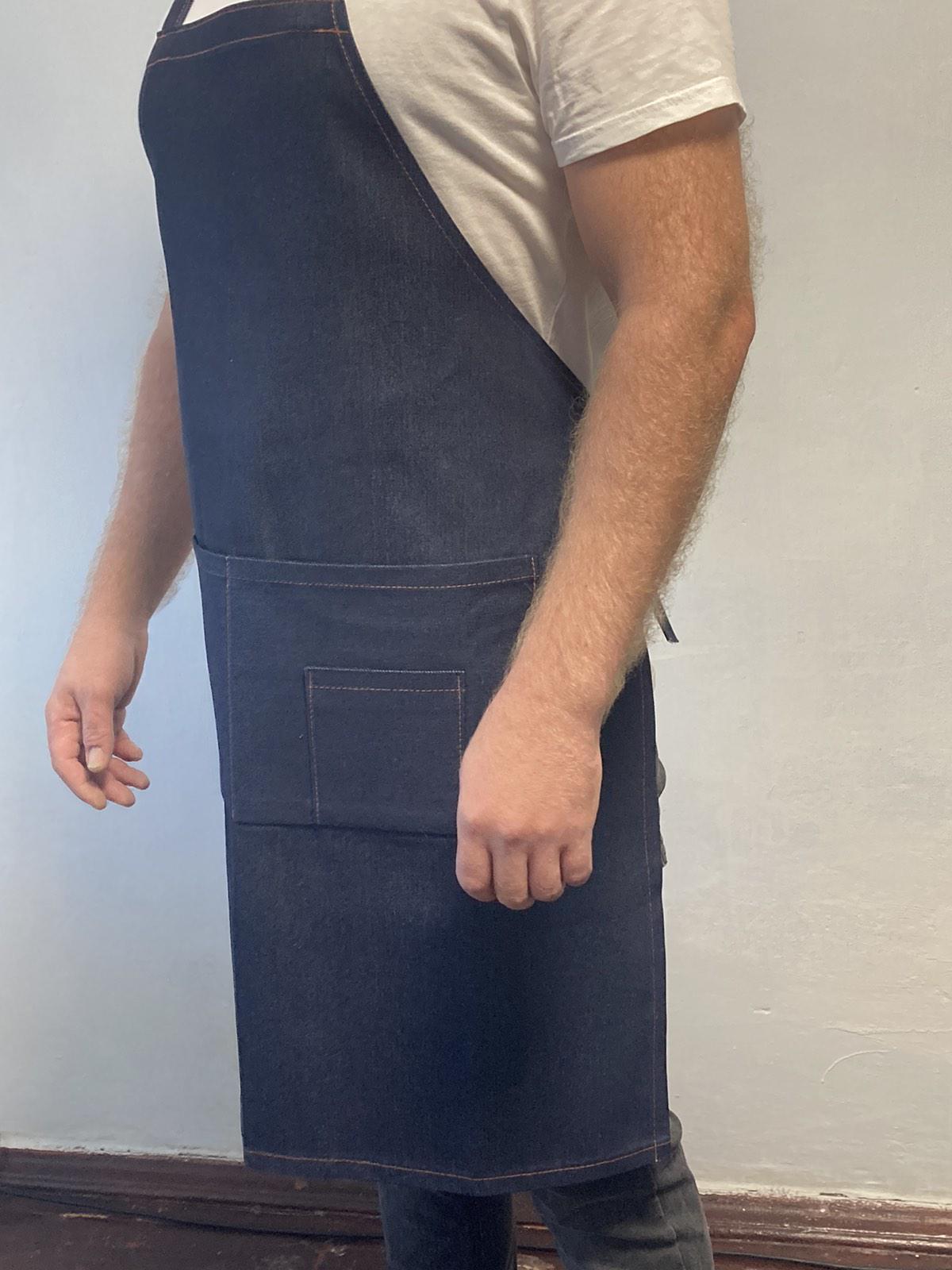 Фартук мужской для персонала Dzus1 универсальный Джинсовый - фото 3 Фартук мужской для персонала Dzus1 универсальный Джинсовый - фото 3