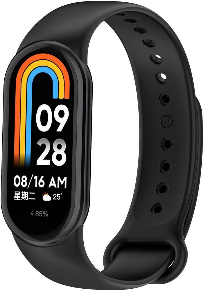 Ремешок Jsota для Xiaomi Mi Smart Band 8 силиконовый Black (33073-2B)