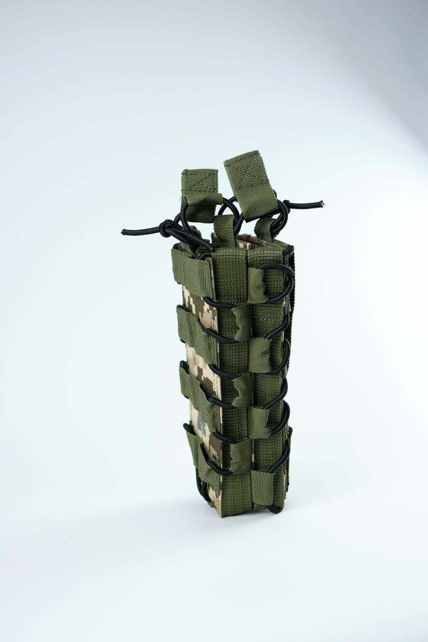 Подсумок под два магазина для РПК РКК открытого типа с пластиковыми вставками (К008) - фото 6 Подсумок под два магазина для РПК РКК открытого типа с пластиковыми вставками (К008) - фото 6