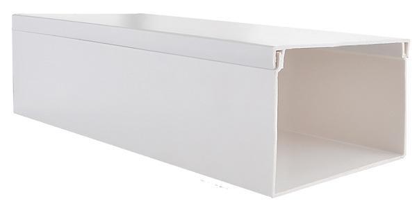 Канал кабельный АСКО 100x60 мм 2 пог.м ПВХ Белый (A0070010011)