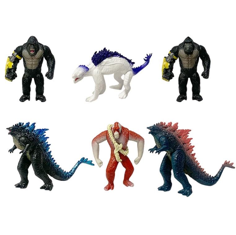 Фигурки Godzilla vs King Kong Король монстров 8 см 6 шт.