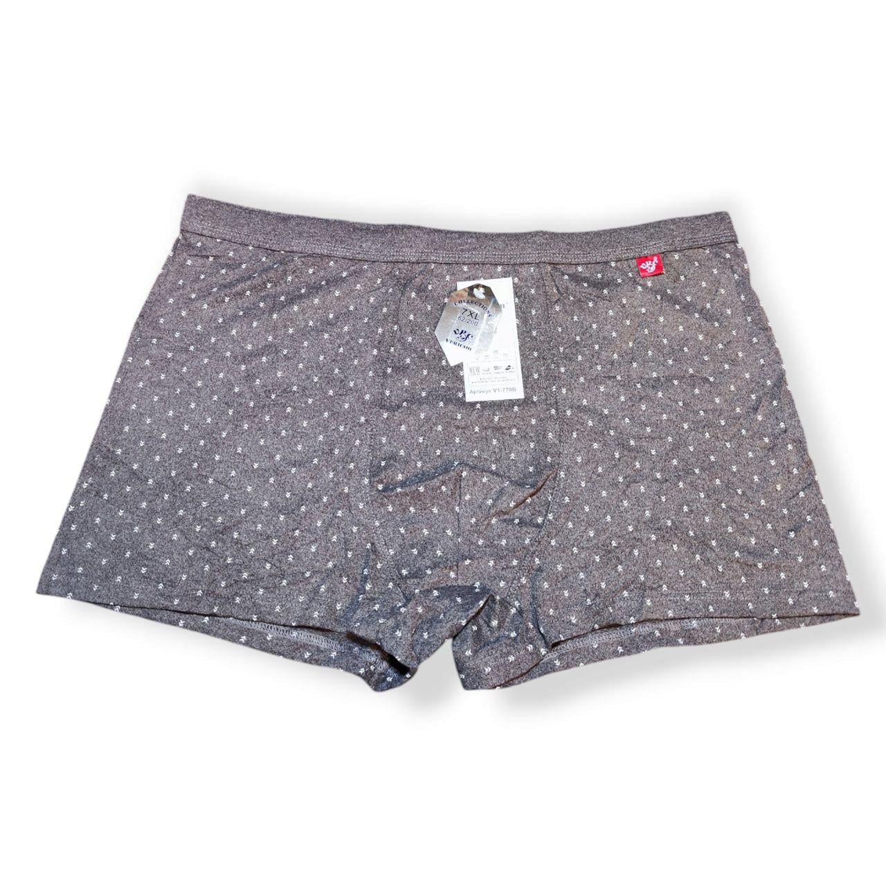 Трусы мужские боксеры Vericoh V1-770B батал 7XL/62/200 Коричневый (24962616)