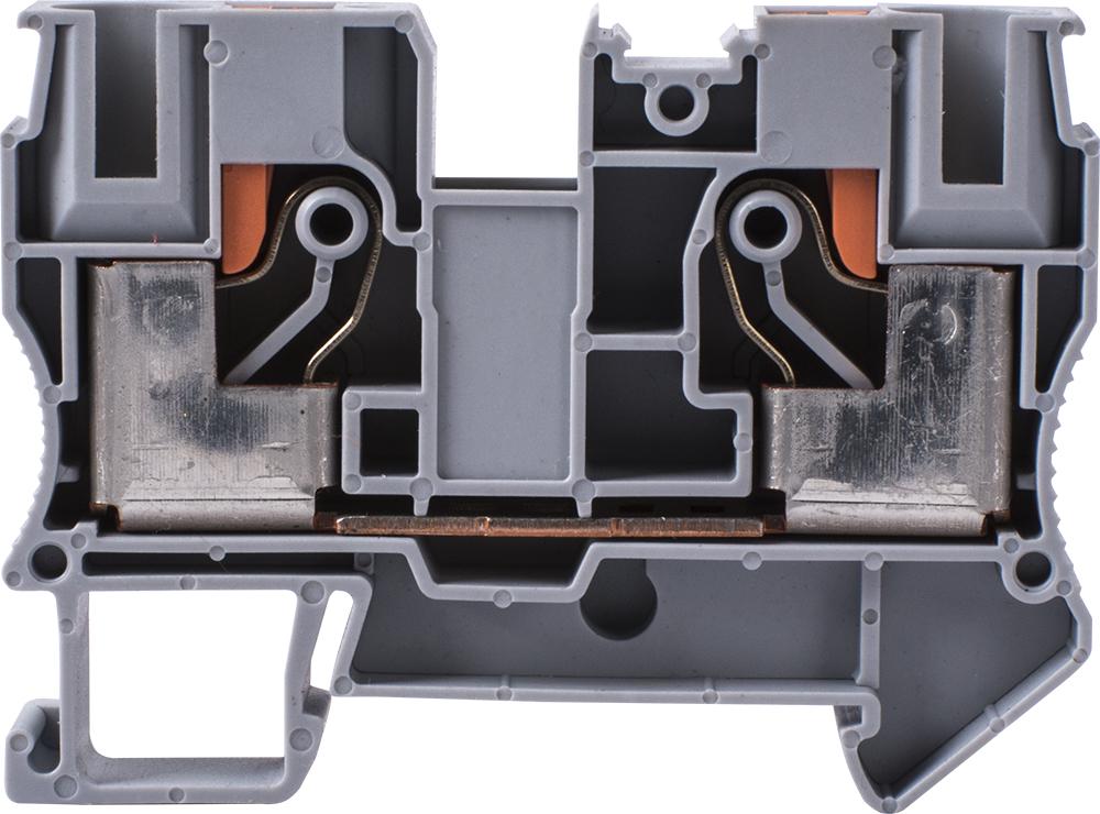 Клемма пружинная наборная E.NEXT e.tc.din.spring.10 51А 10 мм2 х 67,7х10,2х50 мм Серый (s070005) - фото 3 Клемма пружинная наборная E.NEXT e.tc.din.spring.10 51А 10 мм2 х 67,7х10,2х50 мм Серый (s070005) - фото 3