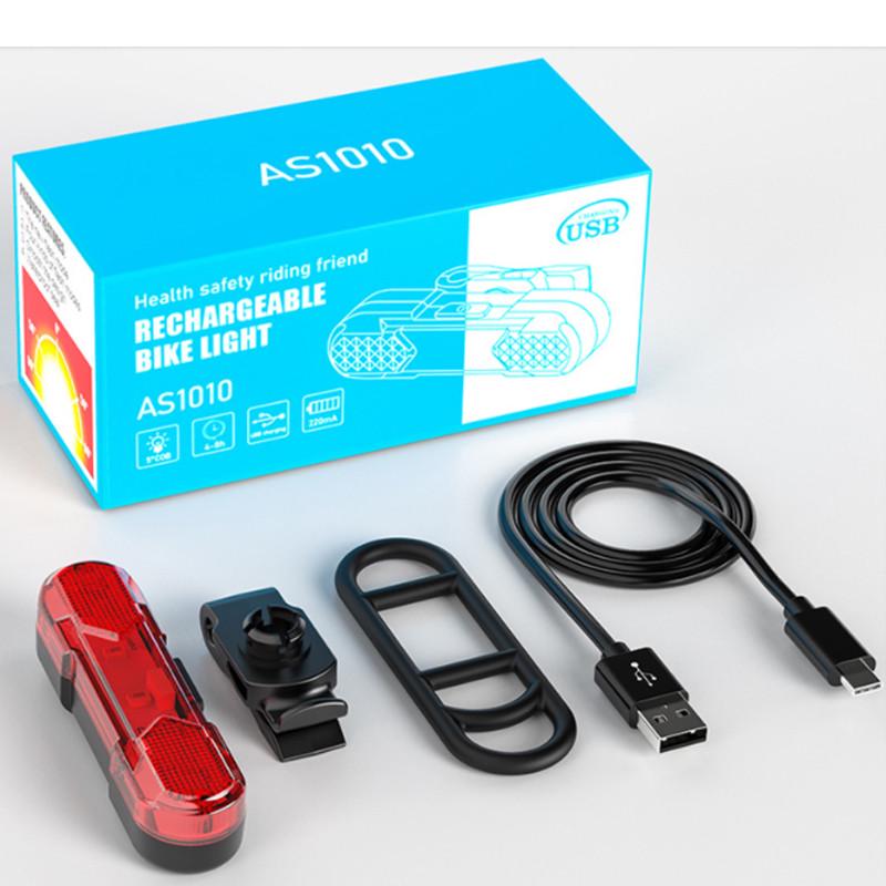 Задний стоп USB 30 Лм для велосипеда + usb-шнур Feel Fit DEN-068 Черно-красный - фото 7