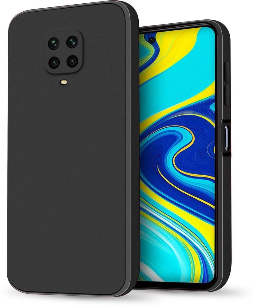 Силиконовый чехол HardCorner Xiaomi Redmi Note 9 Pro (с микрофиброй) Black (34866-2B)