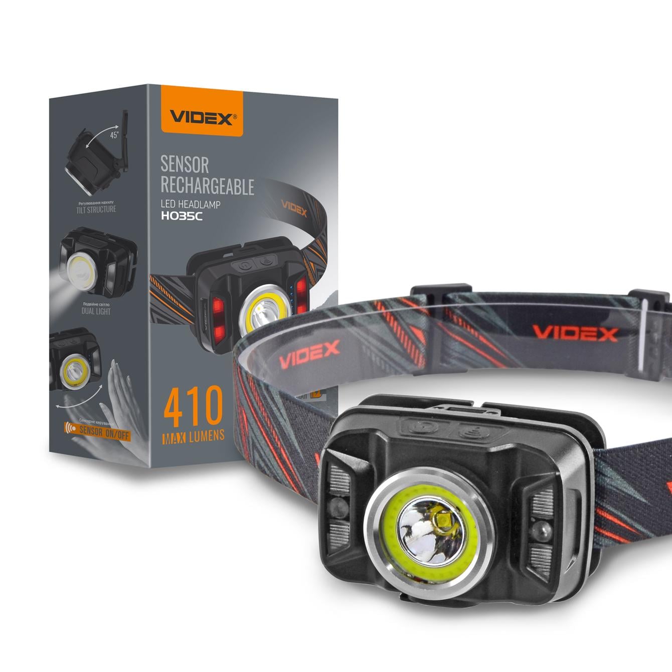 Ліхтарик Videx VLF-H035C 410Lm 5000K (35430609)