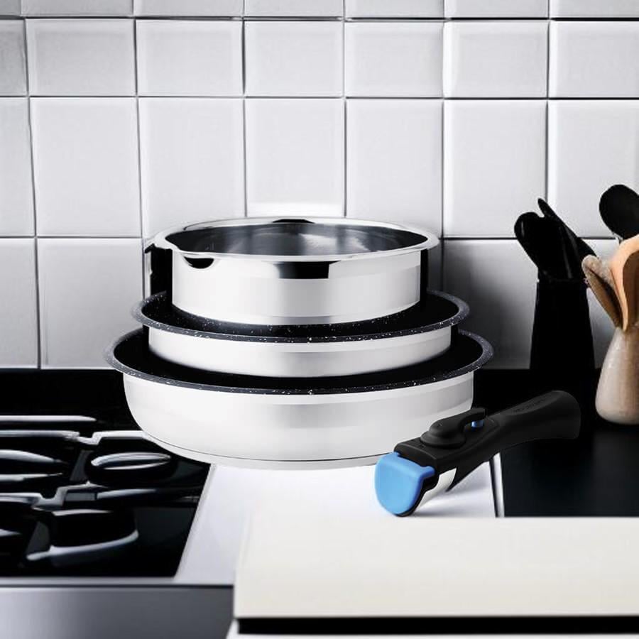 Набор посуды индукционный Maestro MR-3529-4 ковш и 2 сковороды со съемной ручкой 4 пр. (33049852)