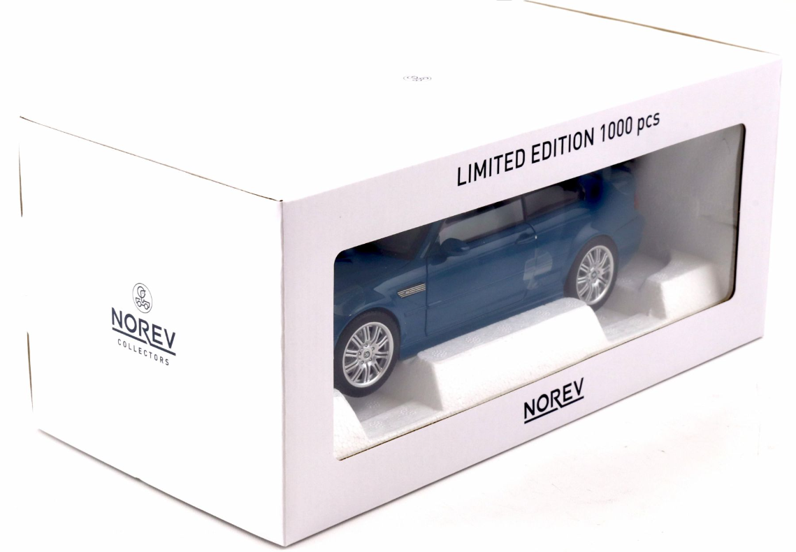 Модель автомобиля Norev 1:18 BMW M3 E46 Coupe 2000 Laguna Seca Blue (183001) - фото 5 Модель автомобиля Norev 1:18 BMW M3 E46 Coupe 2000 Laguna Seca Blue (183001) - фото 5