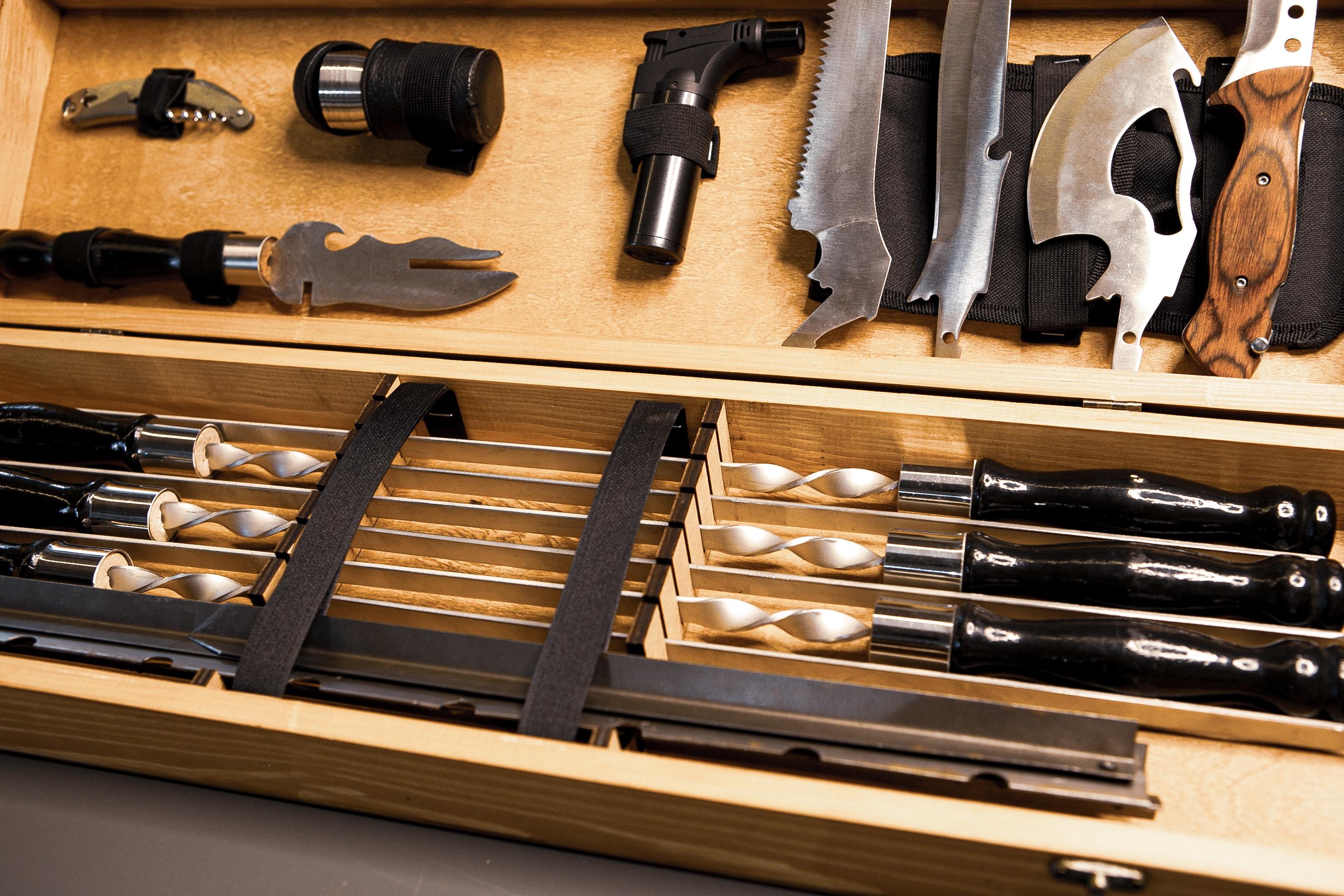 Шашлычный набор Grills L Светлое дерево - фото 4 Шашлычный набор Grills L Светлое дерево - фото 4