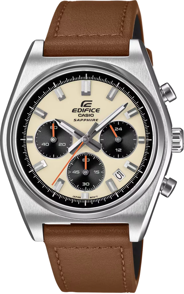 Наручные часы мужские Casio Edifice EFB-730L-7AVUEF с сапфировым стеклом/стальным корпусом/водозащитой 100 м Бежевый (3100234194)