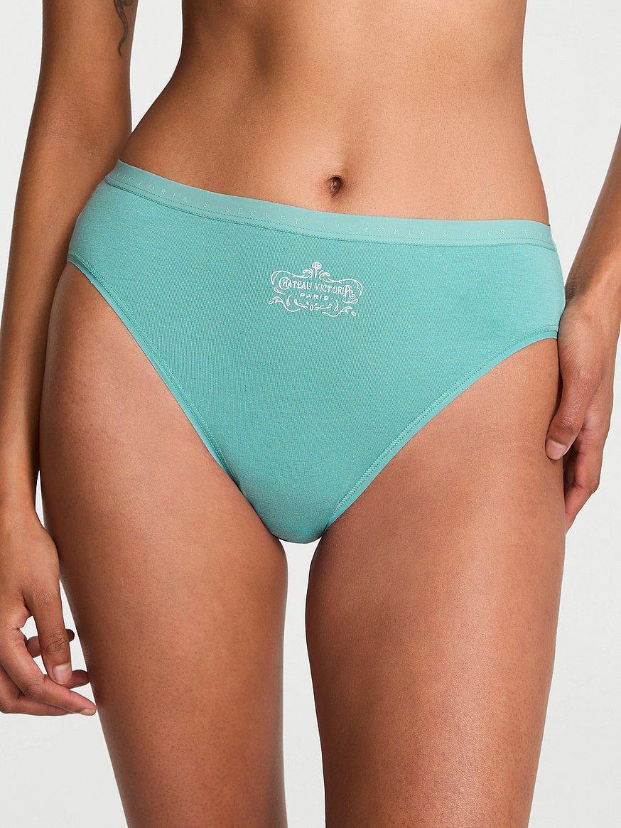 Трусики женские Victoria's Secret Stretch Cotton High-Leg Brief XL Зеленый (2998158923)
