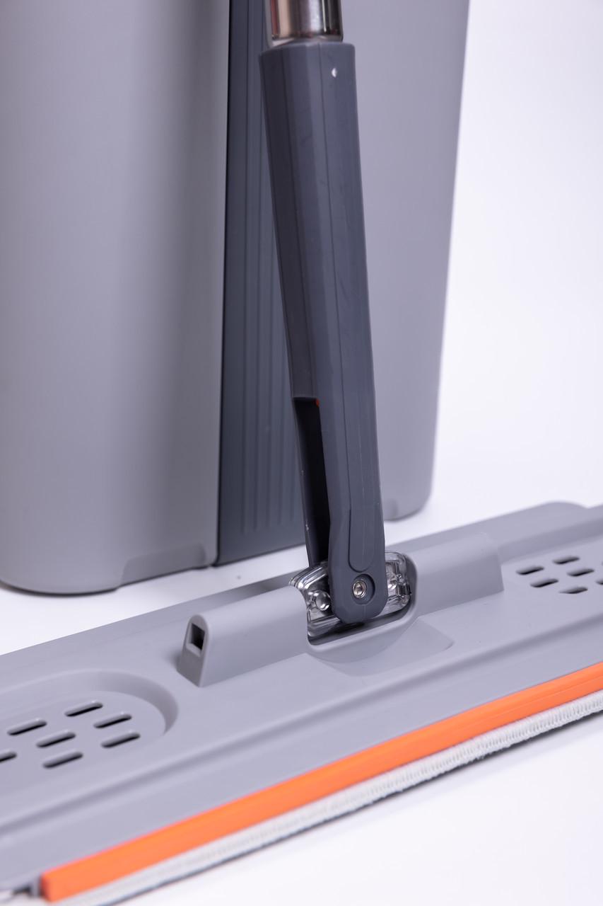 Швабра телескопическая с плоской насадкой/ведро с двумя секциями - фото 6 Швабра телескопическая с плоской насадкой/ведро с двумя секциями - фото 6