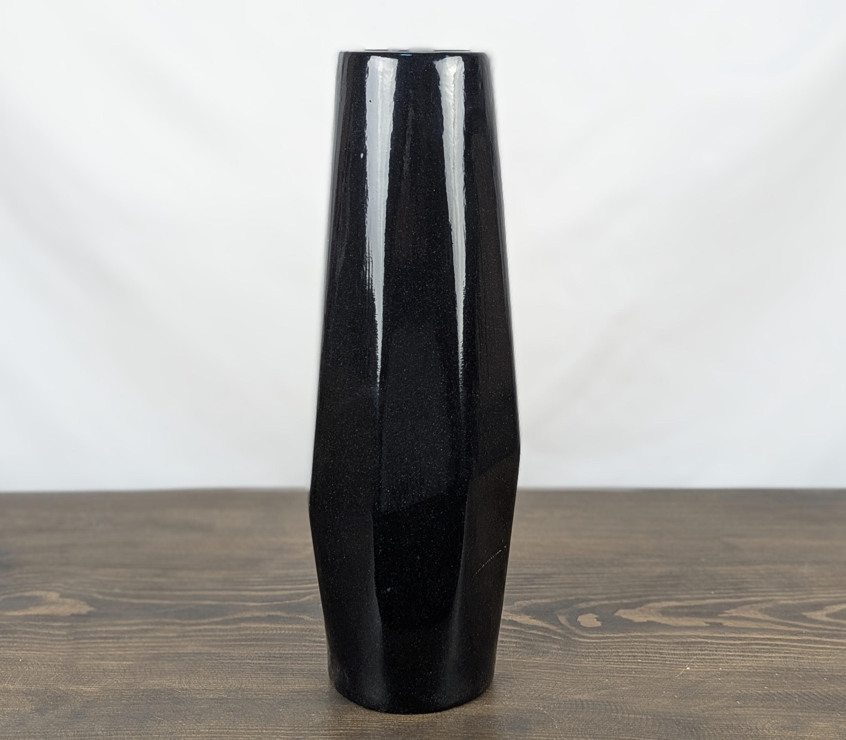 Ваза Nana Ceramics Спектр глянец 40 см Черный