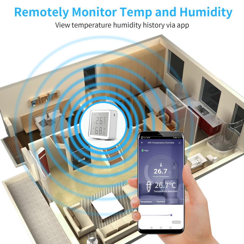 Бездротовий Wi-Fi датчик температури та вологості Tuya Humidity Sensor - фото 7