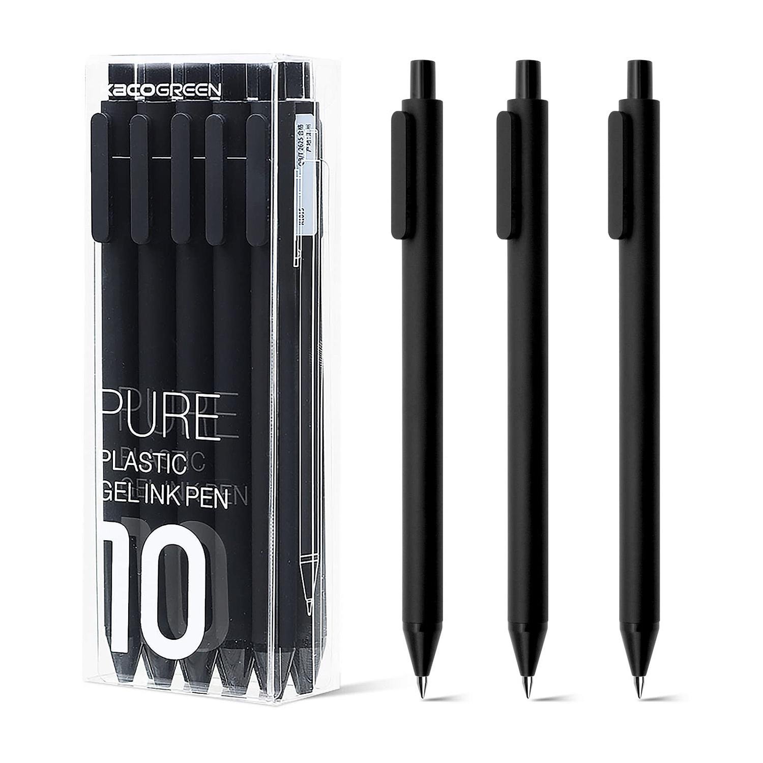 Набір ручок Kaco Book Sourse Black Ink Gel Pens 10 pcs