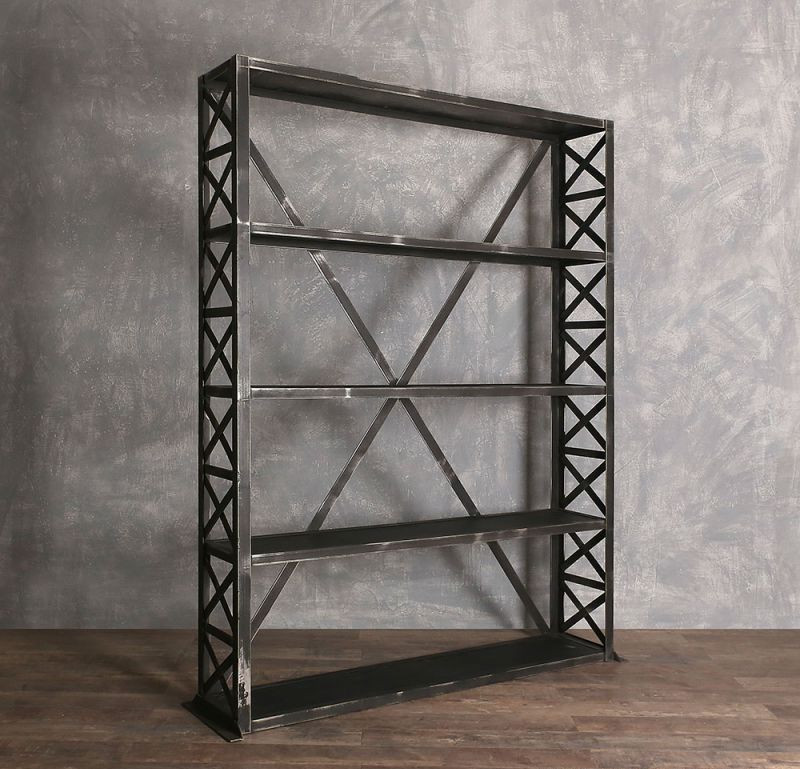 Стеллаж для хранения Loft NS-1797 2030x1400x350 мм Черный (6156d5803edc877ba8589948)