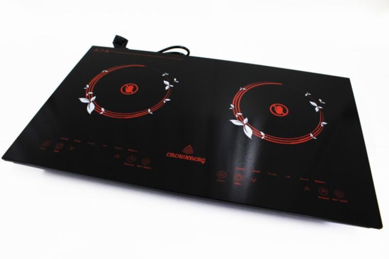 Индукционная плита Crownberg CB-1329 2 конфорки 2000 Вт + 2000 Вт