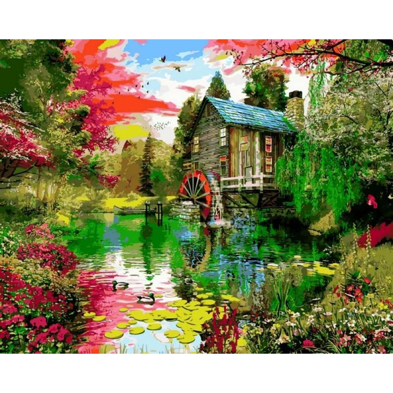 Картина по номерам Babylon Мельница 40x50 см (skl-VP1159)