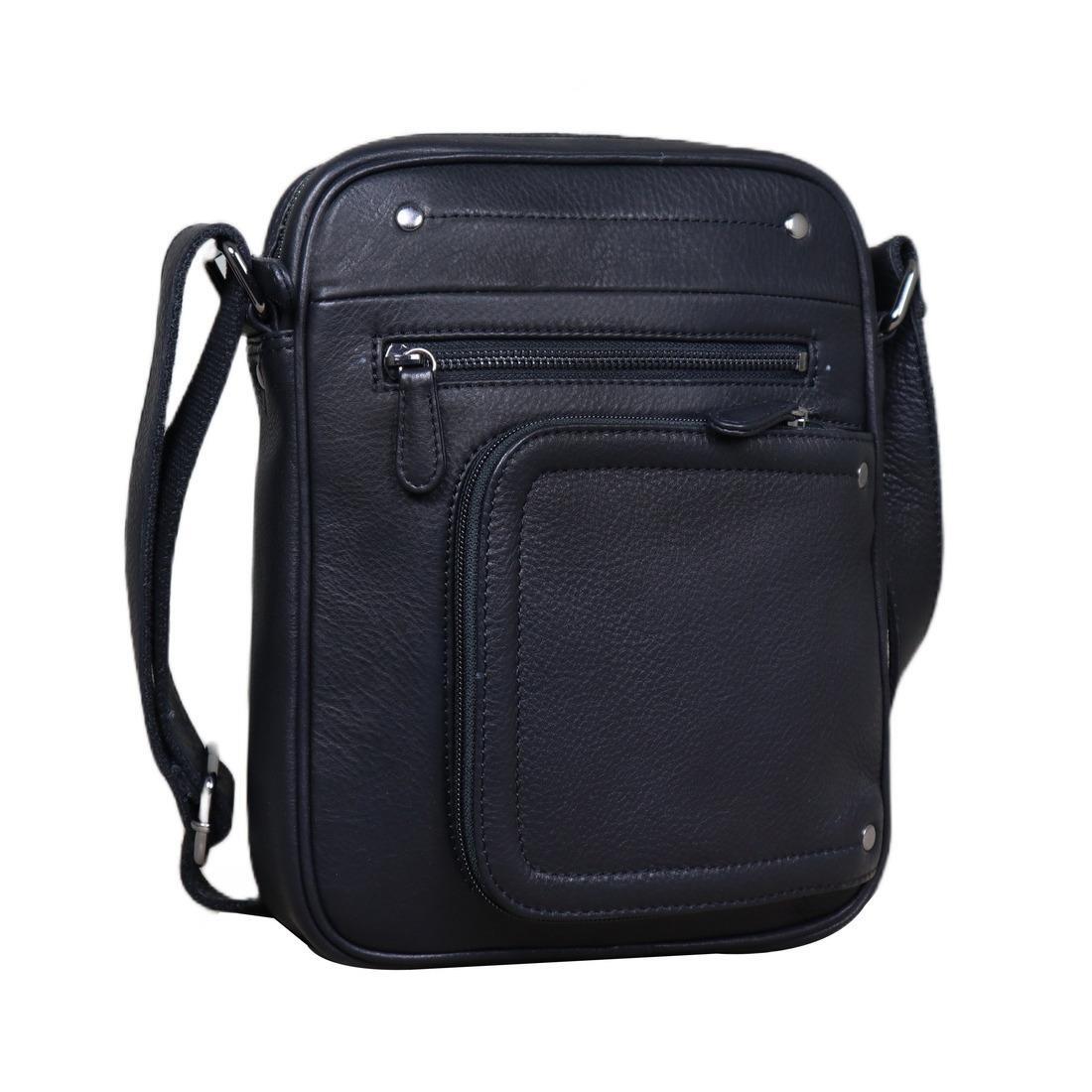 Мужская сумка Royal Bag R-870557A из натуральной кожи Черный (7016)