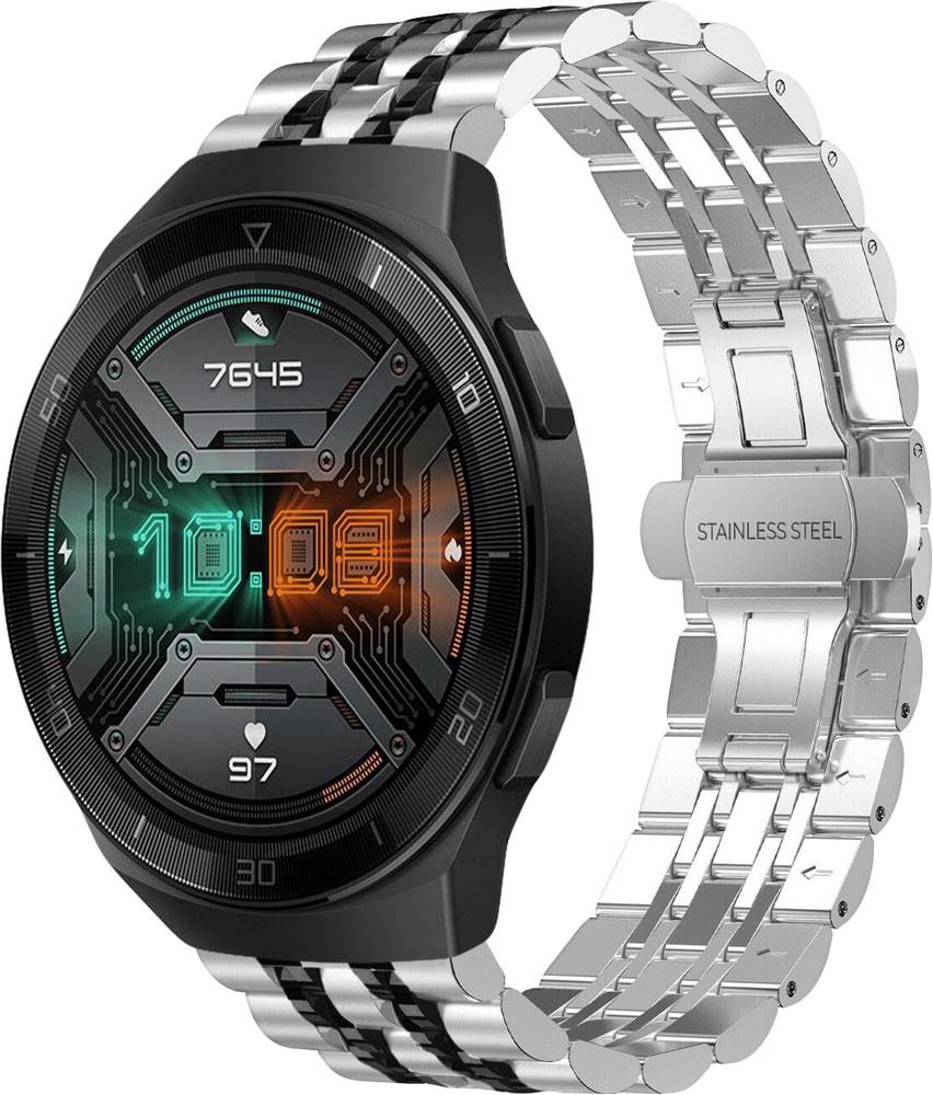 Браслет металлический Spinye Line для Huawei Watch GT2e 46 мм Silver Black (28972-69)