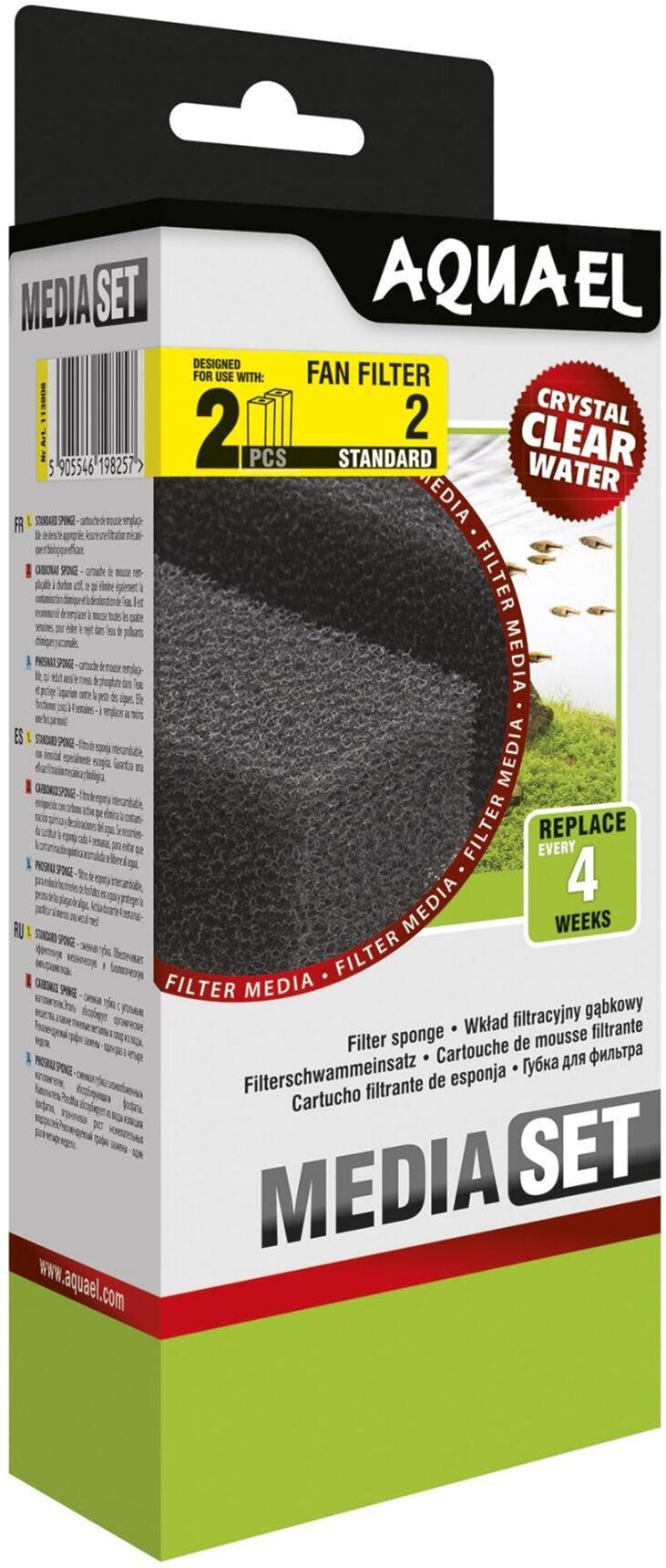 Губка AquaEl Media Set Standard для внутреннего фильтра Fan-2 Plus 2 шт. (5905546198257)