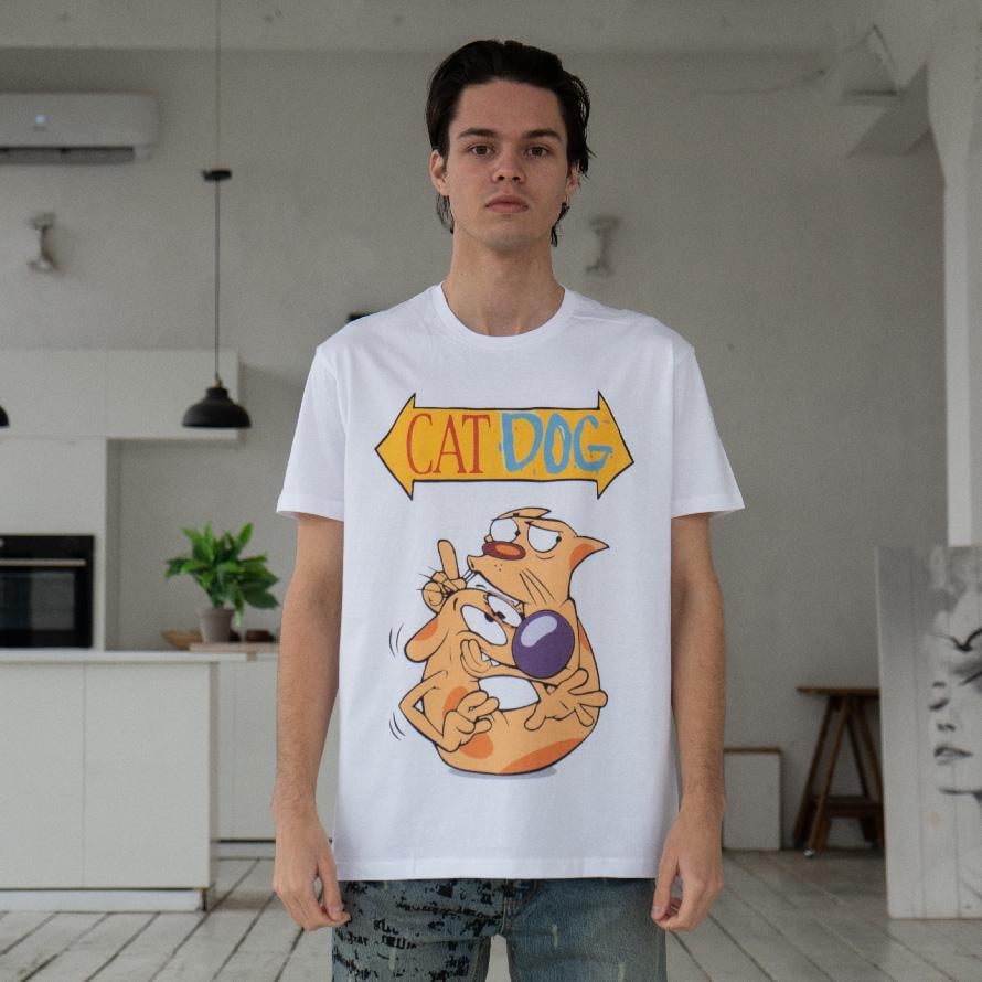 Футболка мужская CatDog S Белый (00000007043)