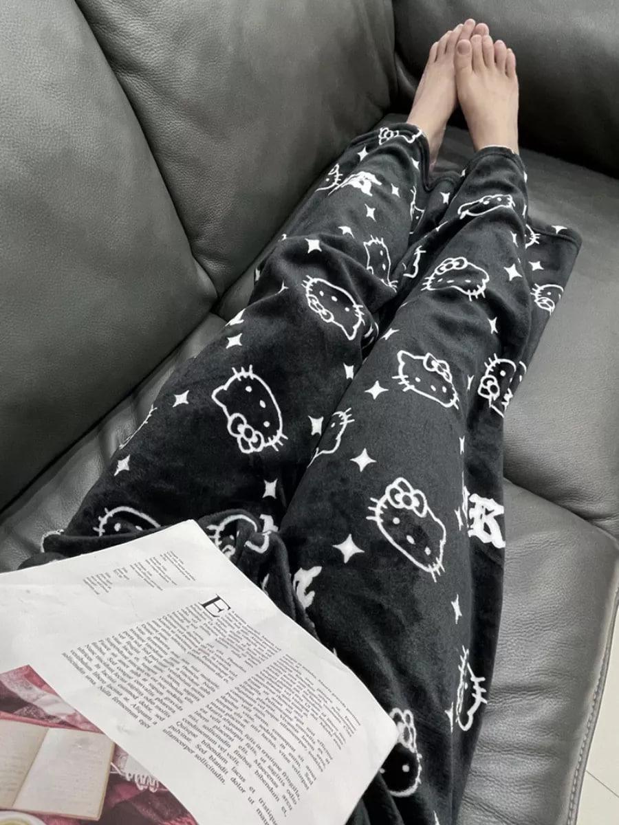 Брюки пижамные женские с принтом Hello Kitty L (10225) - фото 15