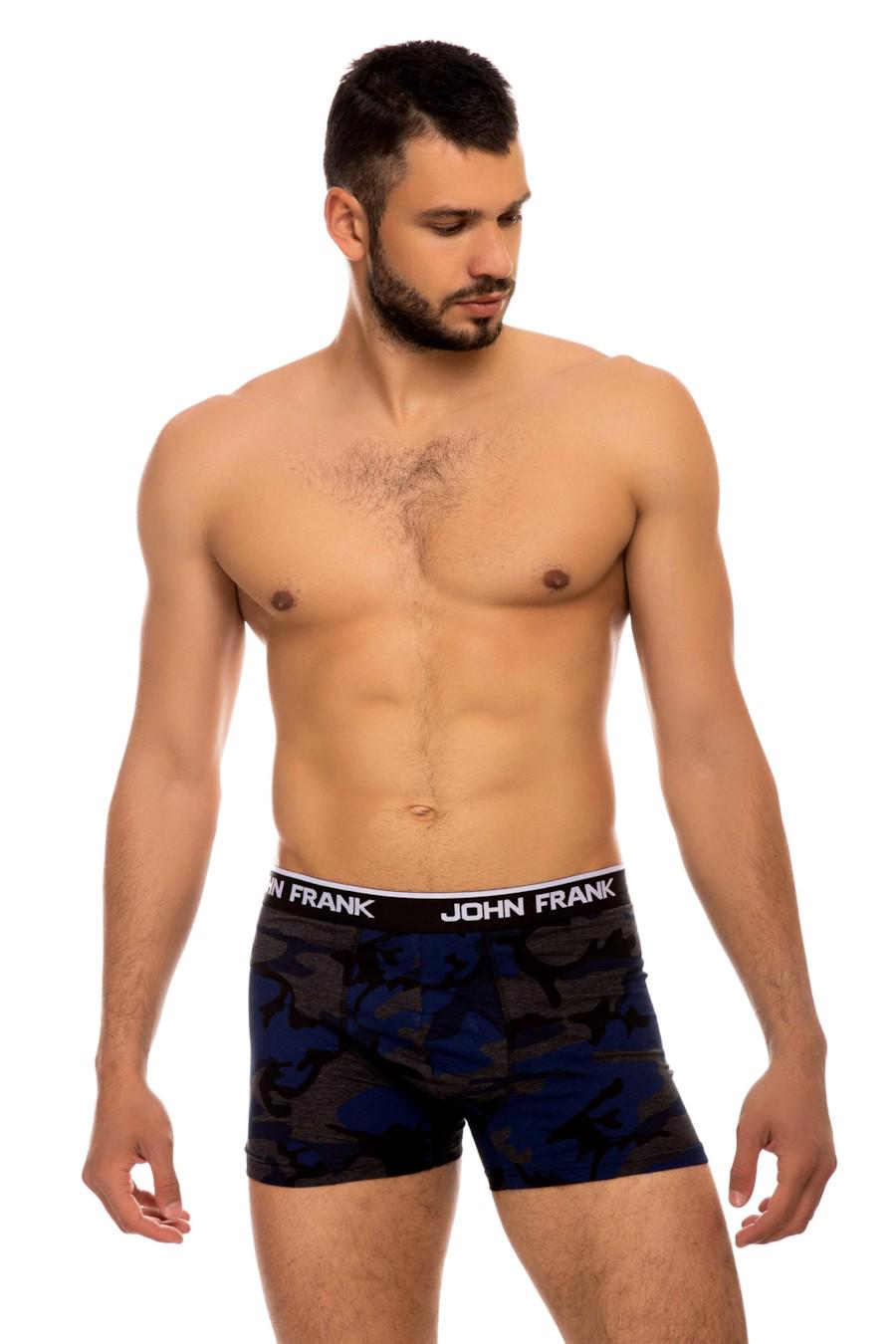 Трусы боксеры John Frank р. 48/M Серый (58754)