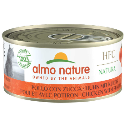 Корм консервированный Almo Nature с курицей и тыквой для взрослых кошек 150 г