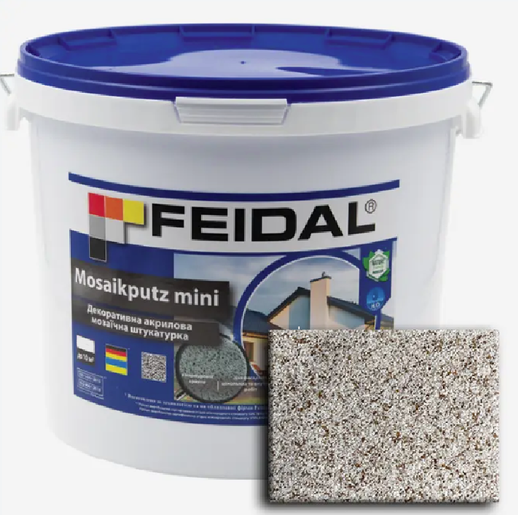 Декоративна штукатурка акрилова Feidal Mosaikputz mini А24 мозаїчна 15 кг (27581891)