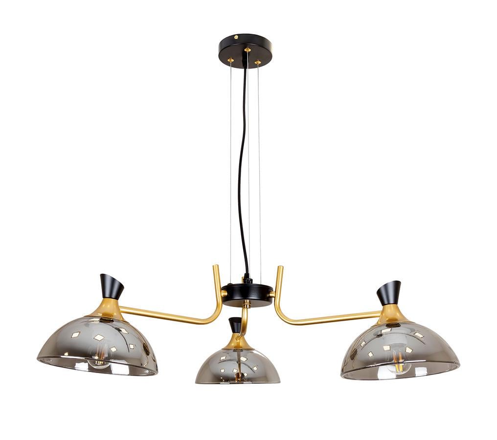 Люстра Levistella 761J2012-3 на три плафона Графитовый (1887935395)