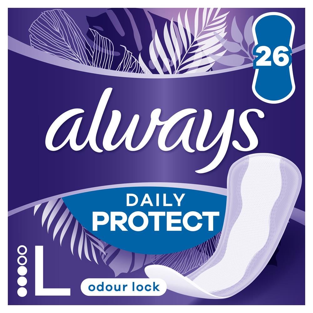 Прокладки гігієнічні щоденні Always Daily Protect Long Single 26 шт. (30849318)