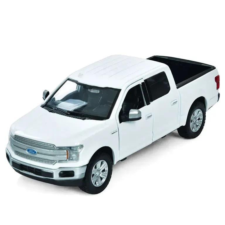 Игрушечная машинка АвтоСвіт Ford F-150 инерционный из металла 21 см Белый (150-98-AP-1951)